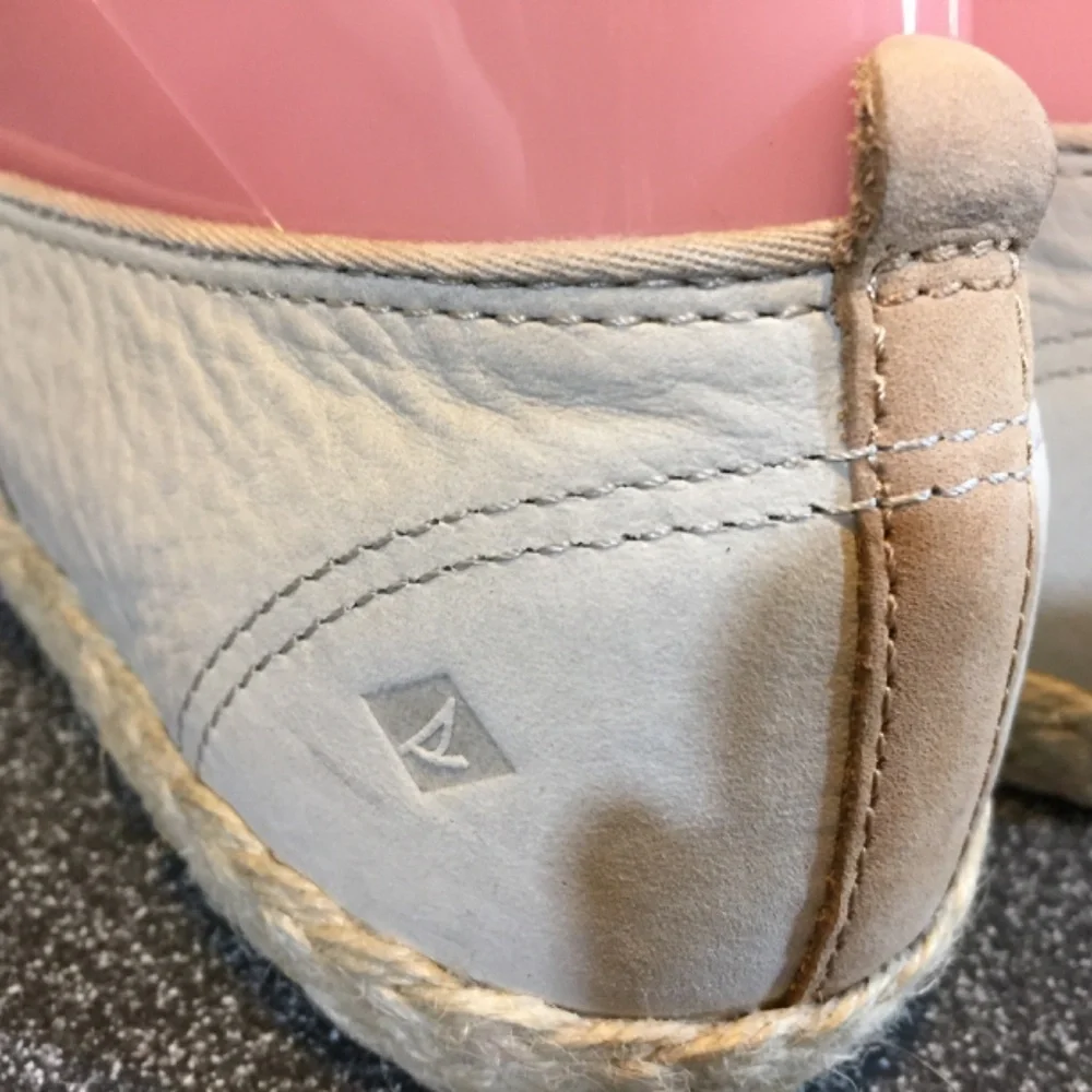 Sperry Light Tan Soft Leather Espadrilles